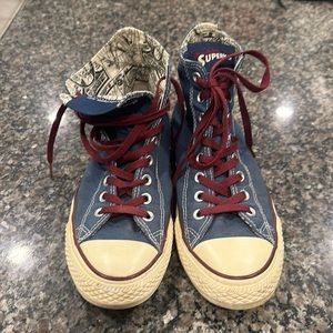 Limited Edition Chuck Taylor Converse All Stars Superman tennis shoes